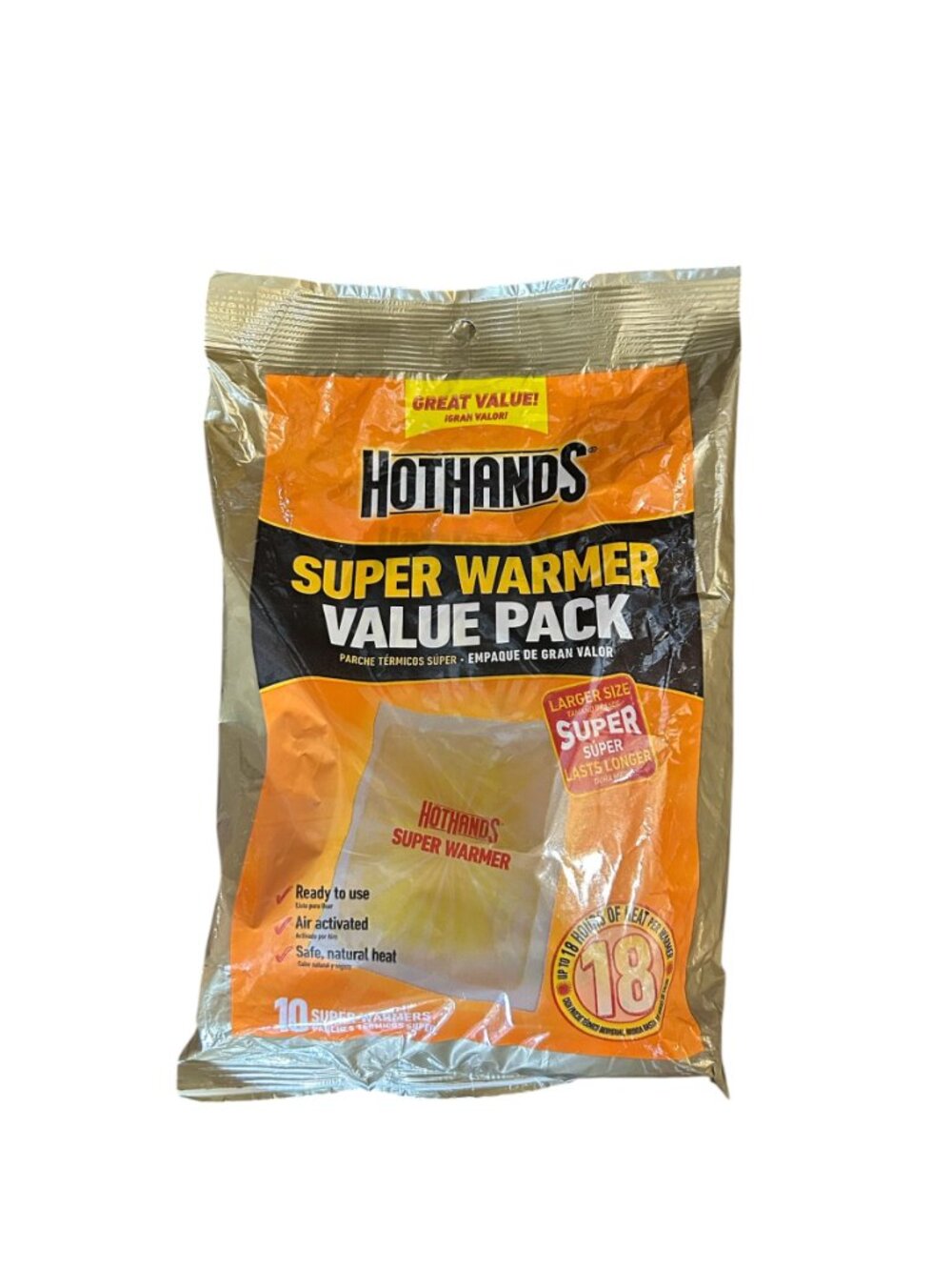 HotHands Super Warmer Value Pack 10 Air Activated Hand Warmers NWT - Picture 2 of 4
